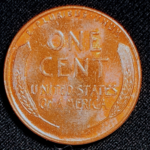 🔥😲1955 💯S/S/S 💯Lincoln Wheat Penny, 💥Extremely Brilliant!!!❤️ - Picture 6 of 8